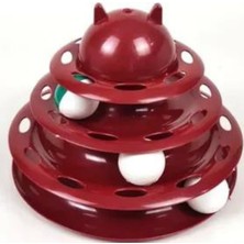 Normadia Renkli 3 Katlı Kedi Oyuncağı, Eğlenceli ve Saatlerce Oynama Keyfi