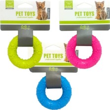 Normadia Çember Şeklinde 7cm Plastik Köpek Oyuncağı, Dayanıklı ve Eğlenceli Tasarım