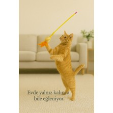 Normadia Yumuşak Tüylü, Ip Sargılı, Çıngıraklı Kedi Oyuncağı, Eğlence Dolu Saatler