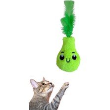 Normadia Yeşil Peluş Armut Kedi Oyuncağı, Catnipli, Otlu, Eğlenceli ve Yumuşak