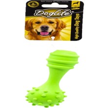 Normadia Dayanıklı Kauçuk Dumbell Köpek Oyuncağı, Eğlence ve Egzersiz Aracı