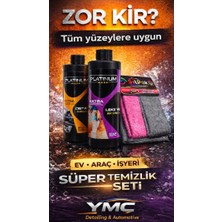 YMÇ Süper Temizlik Seti (Genel TEMİZLİK(500ML)+LEKE ve Kir SÖKÜCÜ(500ML)+ZOR Kir Bezi(Teflonlu)-2 Adet
