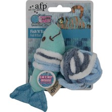 Normadia Renkli Balık ve Top Kedi Oyuncağı, Eğlenceli ve Dayanıklı Tasarım