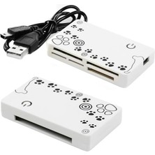 Pazarcan Narita HT-02A USB 2.0 Support Sd-Mmc-Mini Sd-T Flash-Ms-Ms All In One Çoklu Kart Okuyucu