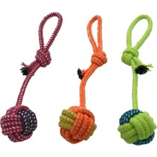 Normadia Renkli Düğümlü Köpek Oyuncağı, 30 Cm, Eğlenceli ve Dayanıklı Tasarım