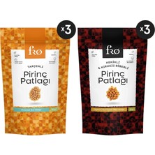 Fro 6'lı Paket - Tarçınlı Pirinç Patlağı x 3 Adet + Kekikli Kırmızı Biberli Pirinç Patlağı x 3 Adet