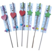 Normadia Lazer Kesim Kalp ve Yıldız Temalı Kedi Oyuncakları, 6 Adet Set