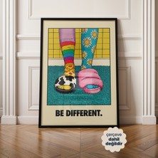 Persona Istanbul Artificial Collection "renkli Başkaldırı" - Be Different Temalı Poster (Çerçevesiz)