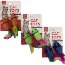 Normadia Parlak Simli Fare Kedi Oyuncağı, Eğlenceli ve Çekici Tasarım