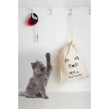 Normadia Yıkanabilir Desenli Pamuk Organizer, Kedi Oyuncak ve Eşya Düzenleyici