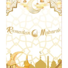 Kuzenler Store Kaligrafi Ramazan Süsü Gold - Ramadan Mubarak