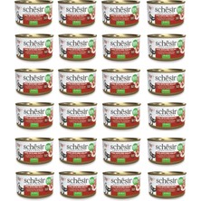 Schesir Ton ve Barbun Balıklı Jöleli Tamamlayıcı Kedi Konservesi 70 Gr. x 24 Adet