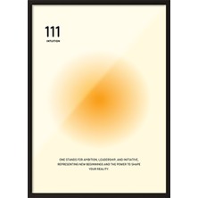Zestia Siyah Çerçeveli Duvar Tablosu 111 Intuition – Soft Bej Tonlar Salon Dekoru