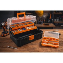 Toptancı Amca Balıkçı Çantası 2’li Organizer Set – 16” Raflı Takım Çantası + 10” Vidalık