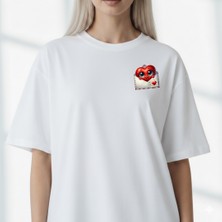 Etoile Studio Zarf Kalp Sevgili Tişörtü | Sevgililer Günü Hediyesi | Unisex Oversize