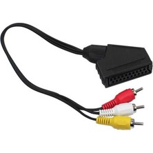 Pazarcan Scart Adaptör Dişi Rca Erkek 20 cm Kablo