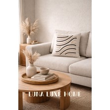 Luna Luxe Home Linea | Iskandinav Tasarım Dekoratif Kırlent Kılıfı (43X43CM)