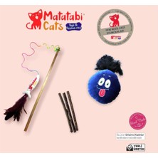 Normadia Renkli Kedi Oltası ve Peluş Çiğneme Çubuğu Seti