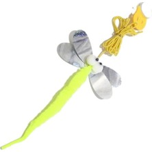 Normadia Esnek Kedi Oyuncağı Olta Çıngıraklı Yapışkanlı Eğlence Seti