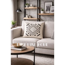 Luna Luxe Home Onyx | Iskandinav Tasarım Dekoratif Kırlent Kılıfı (43X43CM)