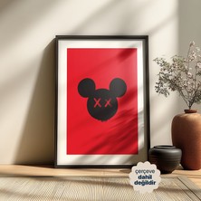 Persona Istanbul Artificial Collection: Asi Mickey "x-Eyes" Sokak Sanatı Posteri (Çerçevesiz)