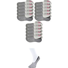 Vexor Gri Kadın Babet Çorap 15 Çift