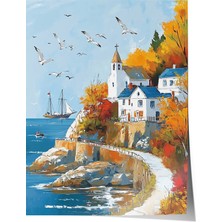 Zestia Poster Kıyı Kasabası Salon Dekoru