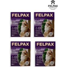 Felpax Premium Topaklanan Lavanta Kokulu Kedi Kumu 6 Lt x 4 Adet