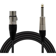 Pazarcan Magicvoice LD379B 6.3 mm Mono Erkek - Dişi 5 Metre Kablo