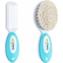 Babyjem Doğal Kıl Fırça Tarak Seti 519 Mavi