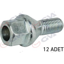 GVA BİJON CİVATASI RENAULT MEGANE-CLIO Y.M. DACIA DUSTER-LOGAN DELİKLİ TİP PAKET 12 (12 ADET)