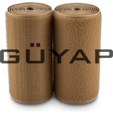 Güyap Yapı Tekstil Cırt Bant 25 M Çift Taraflı Cırt Cırt Bant 10 cm  Camel