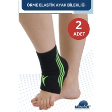 Bluewell Orthopedıcs Products Elastik Sporcu Ayak Bilekliği – Konforlu Bilek Koruyucu Destek Bandajı, Koşu, Fitness, Spor Unisex (2 Adet)