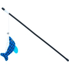 Normadia Peluş Balık Kedi Oltası, 45 Cm, Eğlenceli ve Dayanıklı Kedi Oyuncağı