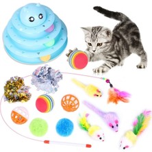 Normadia Renkli 14 Parça Kedi Oyuncak Seti, Eğlenceli ve Çeşitli Tasarımlar