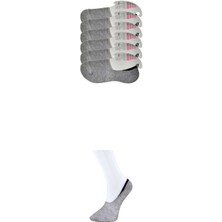 Vexor Gri Kadın Babet Çorap 6 Çift