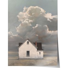 Zestia Poster Minimal Kır Evi Salon Dekoru