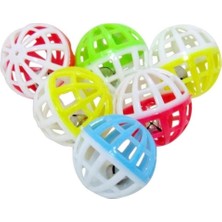 Normadia Çocuklar ve Hayvanlar Için Renkli Zilli Oyun Topları, 4 Cm, 6 Adet