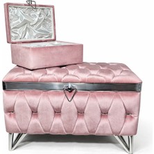 Hasır Model 2li Çeyiz Sandığı Pudra