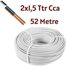 Ms 2 x 1,5 Ttr Cca Kablo 52 Metre