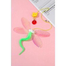 Normadia 2'li Elastik Kedi Oltası Seti, Kendinden Yapışkanlı, Kelebek Tasarımı