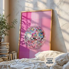Persona Istanbul Artificial Collection "pink Groovy" - Retro Disko Topu Posteri (Çerçevesiz)
