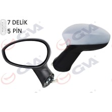 GVA Dış Dikiz Aynası Sol Grande Punto 2006LINEA 2007 Elektrikli Isıtmalı Astarlı Sensörlü Konveks 5 Fiş VM-6156EHPL 735410433 735413382 735410640