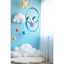 Ece Aydınlatma Orko Mavi Kasa Beyaz Işıklı Çocuk ve Genç Odası Için LED Avize