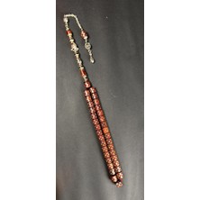 Kehribarkolik Gümüş Işlemeli Kesme Kuka , Çift Başlı Kurt Imame Saf Gümüş 25 Gr.yusuf Akansel