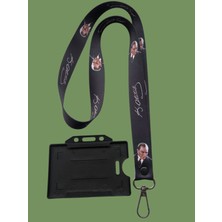 Staffy Mustafa Kemal Atatürk Temalı Yaka Ipi ve Kartlık