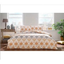 Taç Flanel Begona Sarı Çift Kişilik Nevresim Takımı