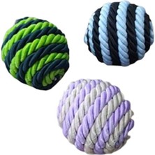 Normadia Renkli Çıngıraklı Ip Sargılı Top 5 Cm, Eğlence ve Oyun Keyfi