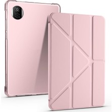 Fogy Honor Pad X7 8.7 ile Uyumlu Kılıf Üçgen Tri Folding Kalem Bölmeli Standlı Kılıfı