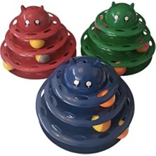 Normadia 3 Katlı Kedi Başlıklı Eğlence Oyuncağı, Renkli ve Keyifli Tasarım